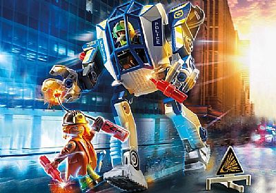 Playmobil Αστυνομικό Ρομπότ Και Ληστής 70571