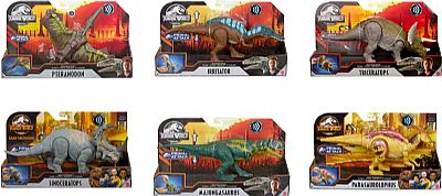 Jurassic World Δεινόσαυροι Με Κινούμενα Μέλη Λειτουργία Επίθεσης & Ήχους-6 Σχέδια Gjn64