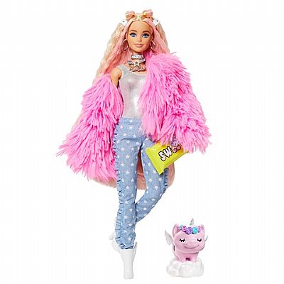 Mattel Barbie Extra-Fluffy Pink Jacket Grn28