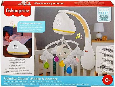 Fisher-Price Calming Clouds Ονειρεμένα Συννεφάκια Περιστρεφόμενο Με Αισθητήρα Ανίχνευσης Κλάματος GRP99