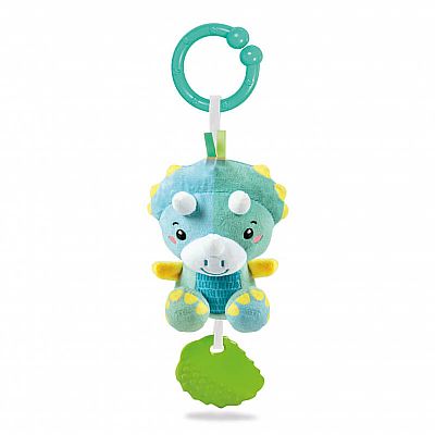 Clementoni Βρεφικό Παιχνίδι Κουδουνίστρα Δεινοσαυράκια 2 Σε 1 17353