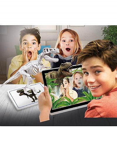 Clementoni T-Rex & Τρικερατώψ Επαυξημένη Πραγματικότητα Fluo - Μαθαίνω & Δημιουργώ 63403