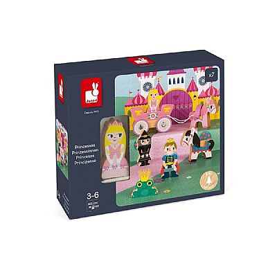 JANOD Ξύλινο Σετ - Πριγκίπισσα Με ʼμαξα J08586