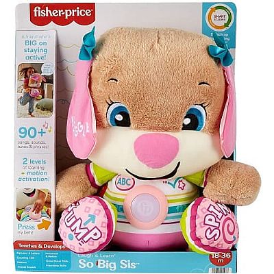 Mattel Μεγάλο Εκπαιδευτικό Σκυλάκι Smart Stages - Ροζ Hcj38