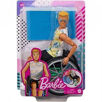 Mattel Κεν Fashionistas Me Αναπηρικό Αμαξίδιο GWX93