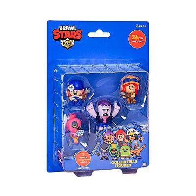 Brw2040 P.M.I. Brawl Stars Collectible Figures - 5 Pack -Inc