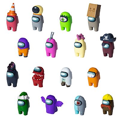 AU2321 P.M.I. AMONG US CREWMATE FIGURES 3 PACK