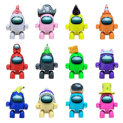 AU6303 P.M.I. AMONG US MINI ACTION FIGURES - EJECTED EDITION 3 PACK