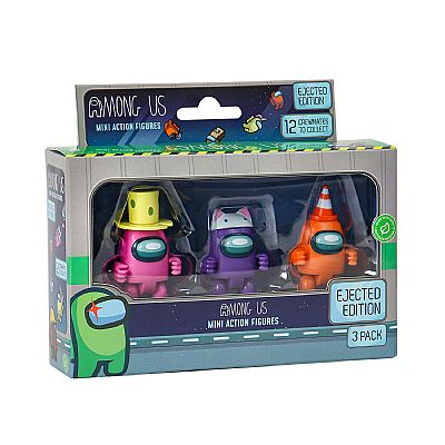 AU6303 P.M.I. AMONG US MINI ACTION FIGURES - EJECTED EDITION 3 PACK