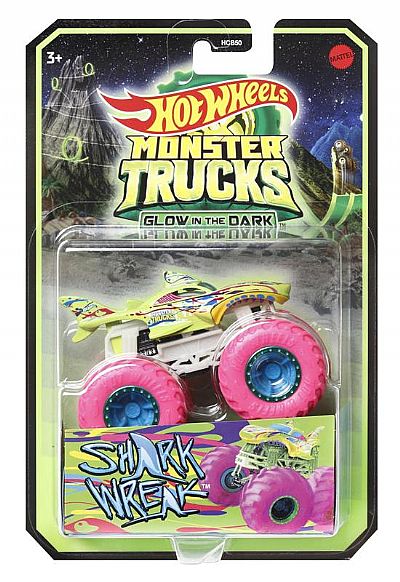 Mattel HCB50 HW MONSTER TRUCKS GLOW IN THE DARK