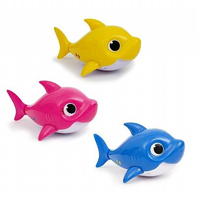 Zuru Robo Alive Junior Baby Shark Διαδραστικό Παιχνίδι Μπάνιου Καρχαρίας Με Ήχους - 3 Χρώματα Bah03000