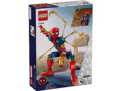 LEGO SUPER HEROES MARVEL: SPIDER-MAN NO WAY HOME - IRON SPIDER-MAN CONSTRUCTION FIGURE (76298)