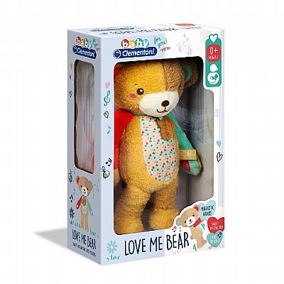 Clementoni Baby Love Me Bear Βρεφικό Χνουδωτό Αρκουδάκι Δραστηριοτήτων 1000-17267
