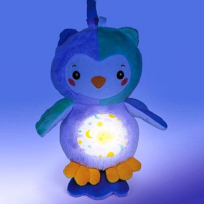 Clementoni Baby Goodnight Owl Βρεφικό Χνουδωτό Κουκουβάγια Με Φως 1000-17268