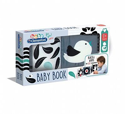 Clementoni Baby Μαλακό Βιβλιαράκι ʼσπρο-Μαύρο 1000-17322