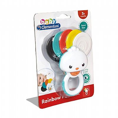Clementoni Baby Κουδουνίστρα Οδοντοφυϊας Παγώνι 1000-17325