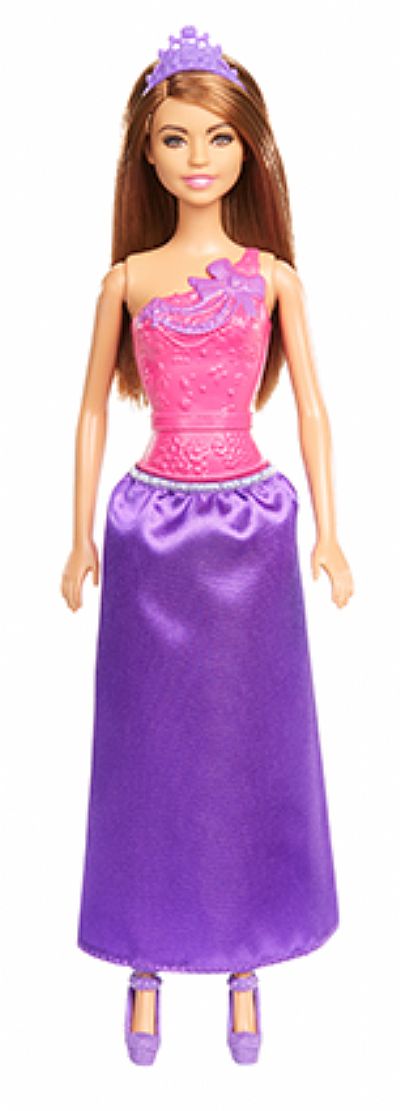 Barbie Πριγκιπικό Φόρεμα, Μωβ Μπούστο Με Ροζ Φούστα Dmm06