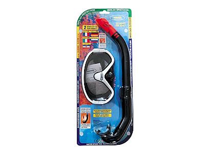 Poseidon Σετ Μάσκα & Αναπνευστήρας Polycarbonate Ενηλίκων σε Blister Oceanis 32025